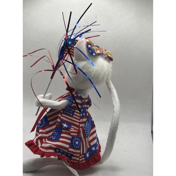 ANNALEE DOLLS 2005 6" PATRIOTIC 4TH OF JULY GIRL MOUSE - Picture 4 of 5